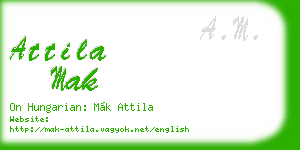 attila mak business card